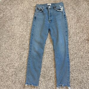 Agolde Light Blue Straight Leg Jeans